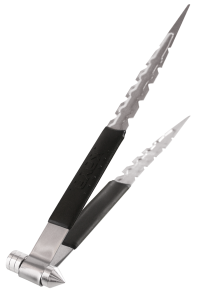 Edelstahlzange "Spiky" mit Hammer und Silikongriff, 30cm